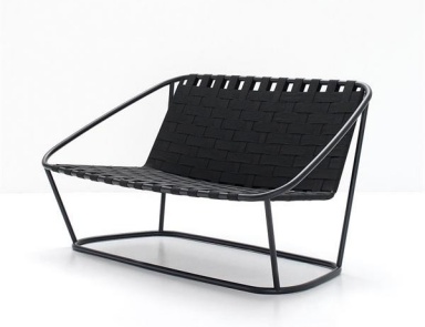 Sofa mit einer Sitzfläche und Rückenlehne aus synthetischem Gewebe und Skelett aus Stahl Cloud, Arflex