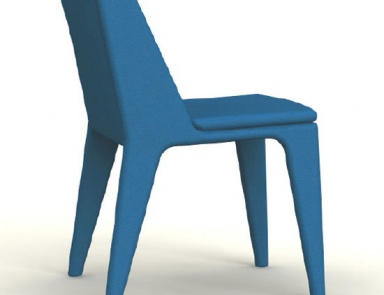 Stuhl mit Kernmaterial und der Beschichtung aus Schaum und Rahmen aus Metall Delta, Arflex