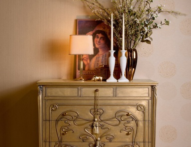 Kommode mit Schubladen, Medea (Schlafzimmermöbel Jugendstil, Art nouveau und Liberty)