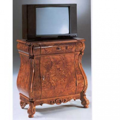 Nachttisch unter dem TV