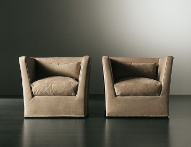 Stuhl in Textil-Polsterung Quinn, Meridiani