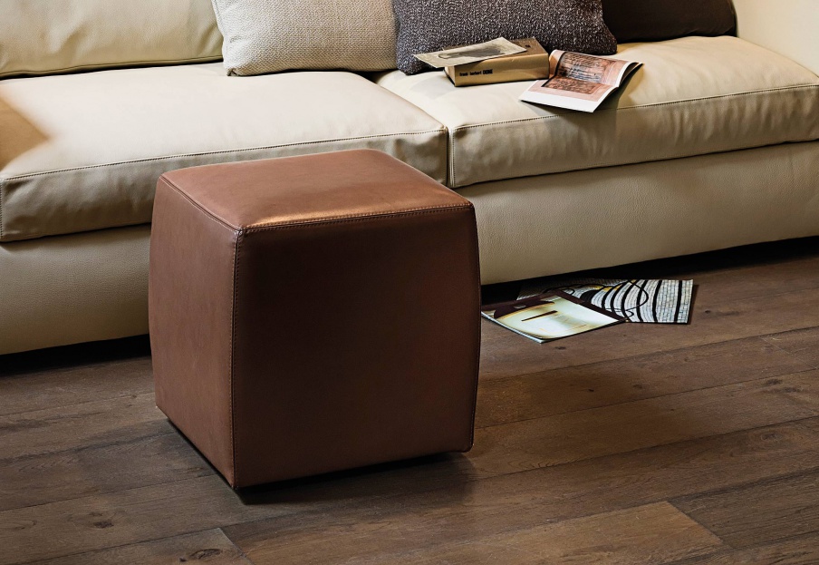 Hocker mit Bezug aus Textilgewebe-Cubo, Arketipo