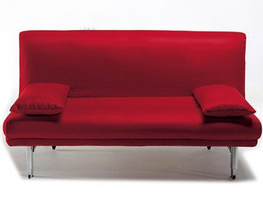 Sofa-Bett auf einem Rahmen aus Metall gepolsterter Stoff Poster, Bonaldo