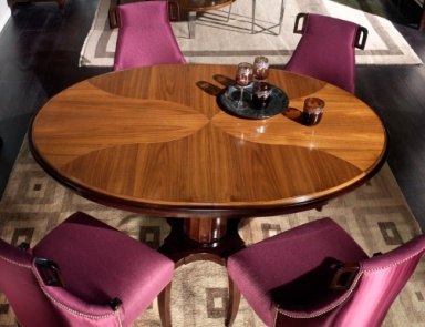 Esstisch mit Gehäuse aus massivem Holz und Finish aus Furnier Holz Arte Brotto