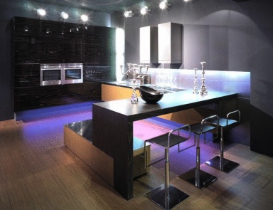 Küche mit Rahmen aus MDF Trendy Legni speciali, Aster Cucine