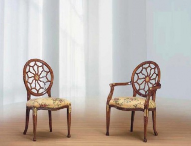 Holzstuhl in der Textil-Polsterung, Moroso