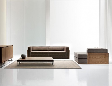 Kommode mit Gehäuse aus Holz und Metall Billie, Rattan Wood