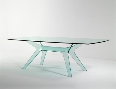 Esstisch mit Metallrahmen und Tischplatte aus Glas Alce, Reflex Angelo