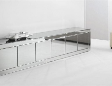 Kommode mit Rahmen aus Holz und Oberfläche aus Glas Avantgarde, Reflex Angelo
