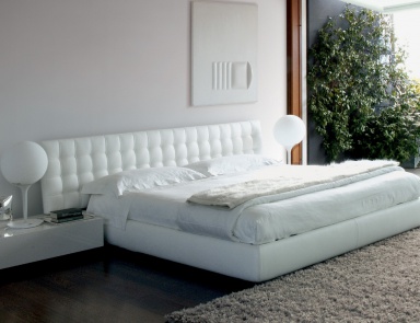 Doppelbett Edoardo, Besana (Leder-Bett)