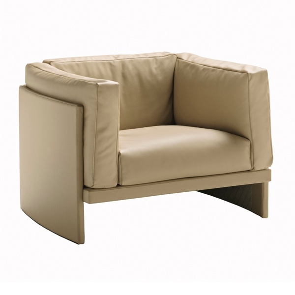 Stuhl mit niedriger Rückenlehne, Polo Armchair - Poltrona Frau