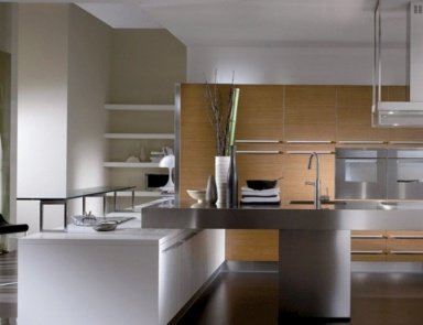Küche mit Laminat Fassaden One, Bontempi Casa
