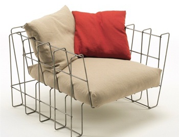 Sessel Hoop Armchair, Living Divani