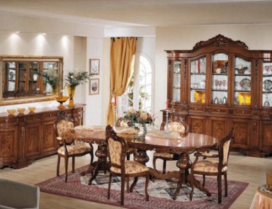 Esszimmer auf einem Rahmen aus Massivholz 55/M / 5040 / 579/S / 579/C / 5039 / 54/M, BTC