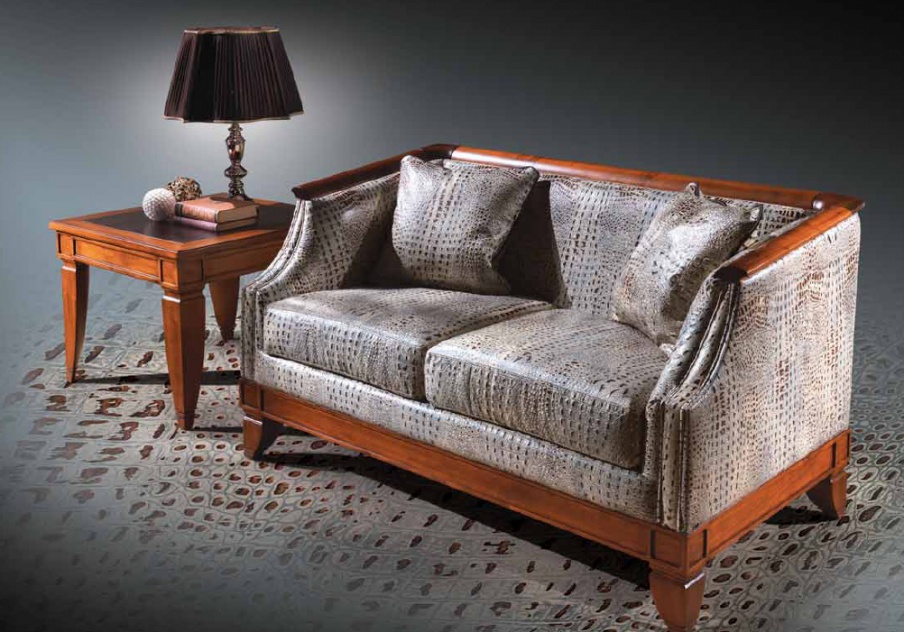 Zweisitzer Sofa in Leder-Polsterung, Angelo Cappellini