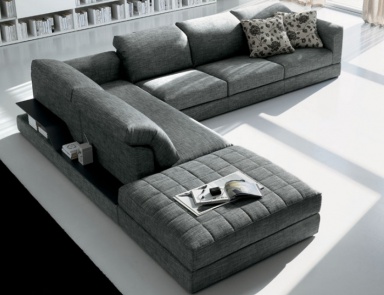 Modulares Sofa mit integrierter Hutablage Up, Berloni