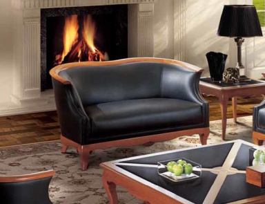 Zweisitzer-Sofa mit hoher Rückenlehne De Amicis, Angelo Cappellini