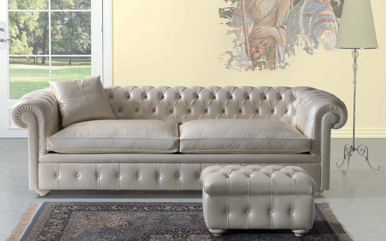 Sofa, Chesterfield - Asnaghi (Made in Italy)