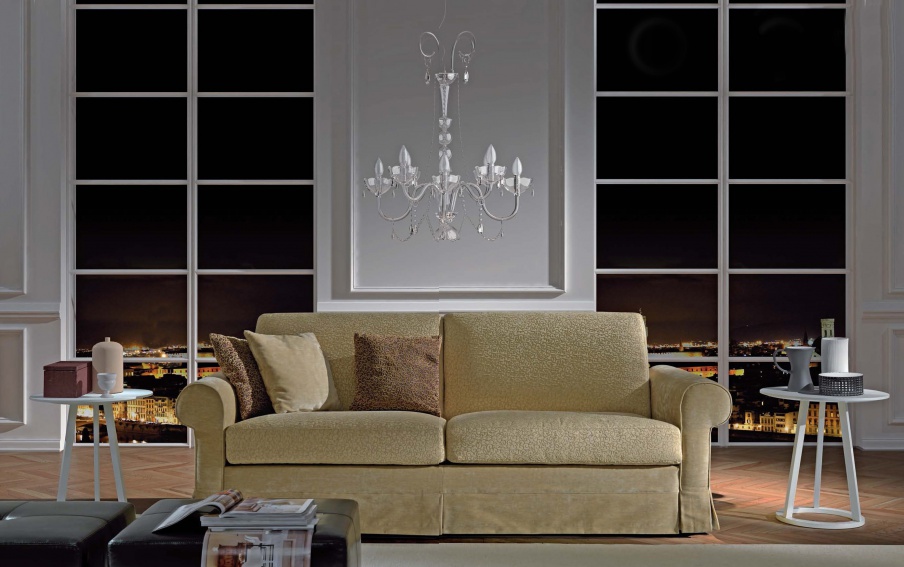 Doppel-Sofa, Martina - Asnaghi (Made in Italy)