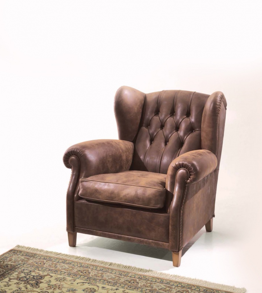 Sessel auf niedrigen Stielen Old England - Asnaghi (Made in Italy)