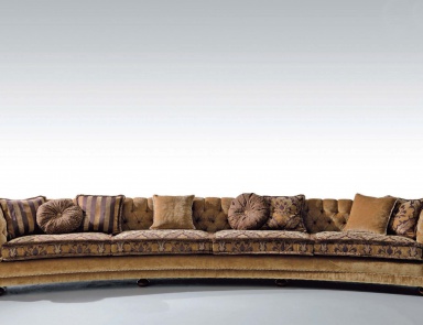 Halbrunde Couch, Versailles - Asnaghi (Made in Italy)