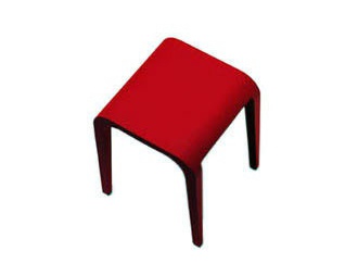 Hocker mit Gehäuse aus Holz und Finish aus Furnier Holz Laleggera, Alias
