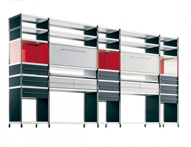 Regal mit Rahmen aus extrudiertem Aluminium SEC, Alias