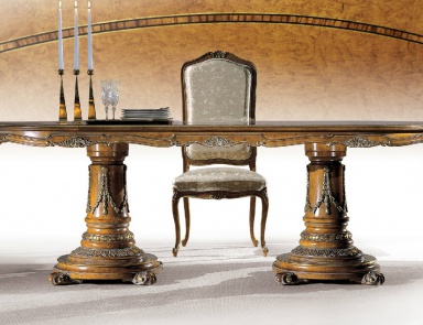 Esstisch mit Gehäuse aus Holz Magnasco, Angelo Cappellini (Möbel für Esszimmer Barock, Rokoko)