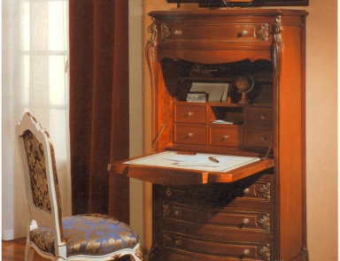 Schreibschrank Francesco Meroni (Bibliothek des Barock, Rokoko)