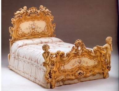 Bett Francesco Meroni (Kindermöbel Barock, Rokoko)