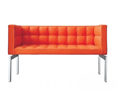 Sofa mit Rahmen aus Stahl, Innenkern aus PU-Schaum und Bezug aus Leder oder Stoff Buddy Boss, Alivar (Sofa aus Kunstleder legging)