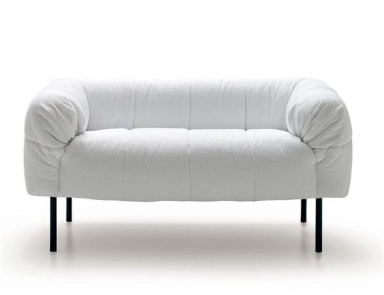 Sofa mit Rahmen aus Holz, gefüllt aus Polyurethanschaum und Polsterung aus Textil-Stoff oder Leder Peccorelle, Arflex
