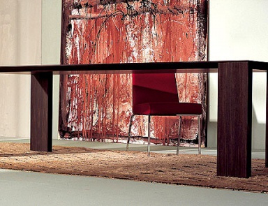 Tisch mit Beine aus Sperrholz und Arbeitsplatte aus zellularen Panel Shape, Arflex
