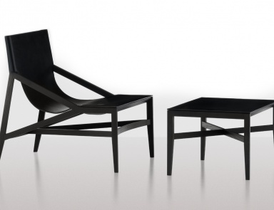 Sessel mit Hocker PILOTTA 470, Cassina