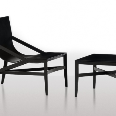 Sessel mit Hocker PILOTTA 470