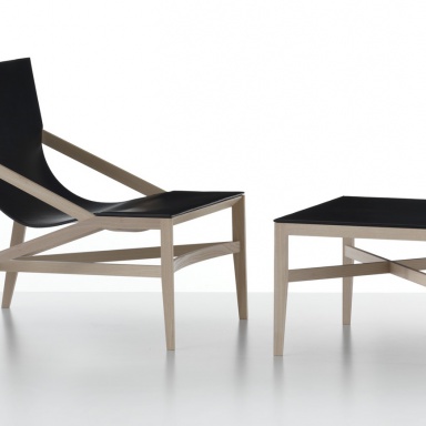 Sessel mit Hocker PILOTTA 470