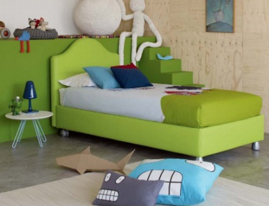 Bett Einzelbett (en), Flou
