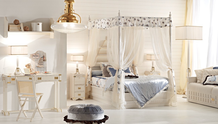 Bett Kinder Himmelbett Galeone, Caroti