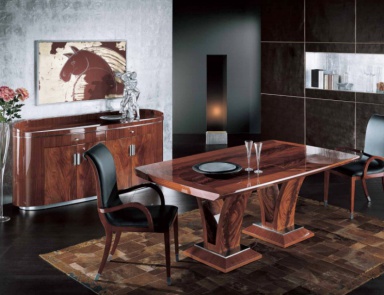 Die Garnitur für das Esszimmer aus Massivholz, Giorgio Collection
