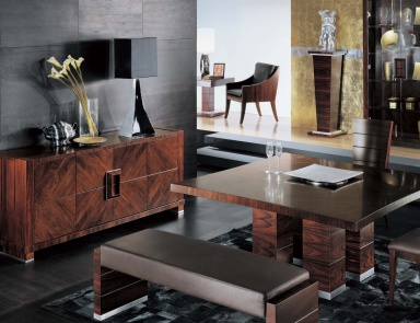 Die Garnitur für das Esszimmer aus Massivholz Paradiso, Giorgio Collection