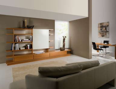 Modulares System mit offenen Regalen, Kettnaker