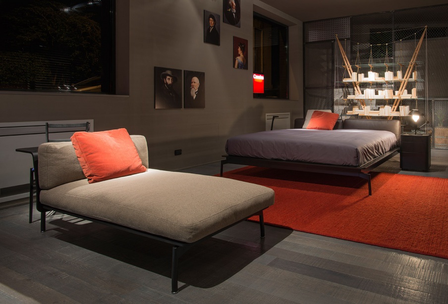 Bett mit Regal 288 SLED, Cassina