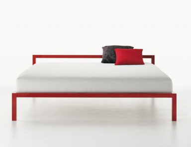 Doppelbett Aluminium, MDF Italia