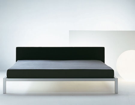 Doppelbett Aluminium, MDF Italia