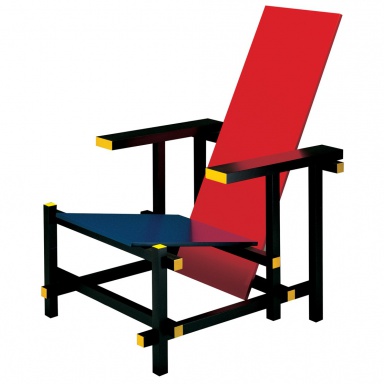 Sessel 635 RED AND BLUE