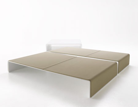Couchtisch Aluminium, MDF Italia