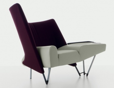 Sessel 654 TORSO mit Metallbeinen, Cassina
