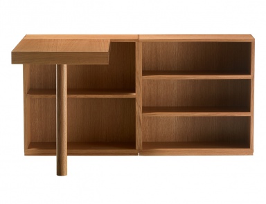 Schreibtisch LC16 TRAVAIL AVEC RAYONNAGES, Cassina