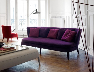 Sofa auf Metallrahmen, Febo - Maxalto (halbrunde Sofa rund)