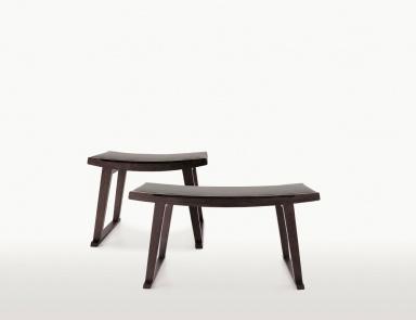 Hocker aus Massivholz, Sella - Maxalto